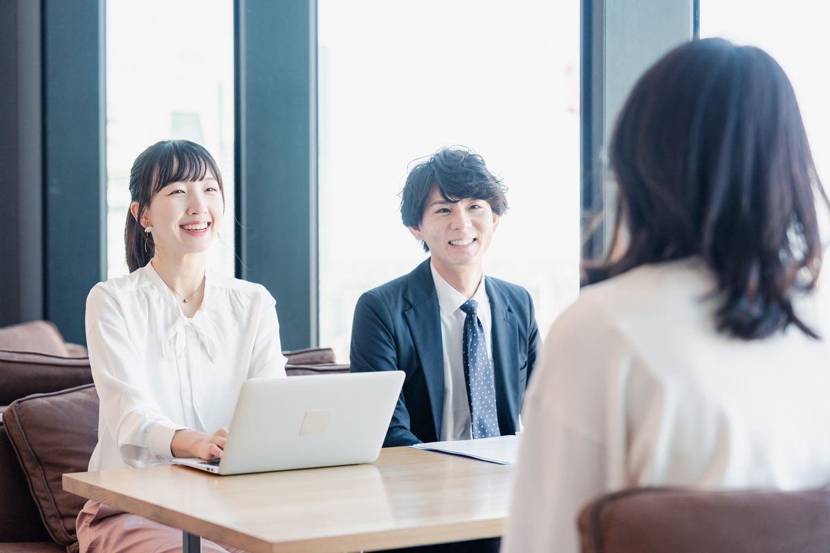 キャリアアドバイザーによる面談の様子